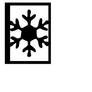 Snowflake Frame Cut File